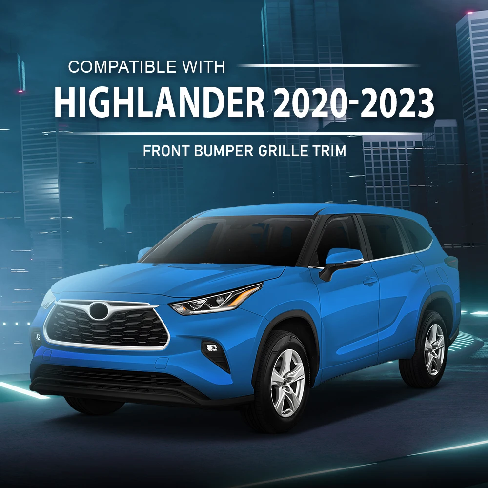 

Front Bumper Grille Trim Fit for 2020-2023 Toyota Highlander 52711-0E900