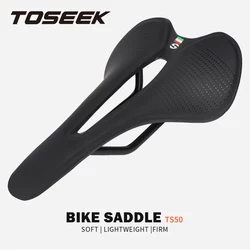 Toseek Ultralight MTB Saddle Comfortable Road Mountain Bike Seat Cushion Cycling Bicycle Seat 7*7mm Guide Rai Bike Accessories