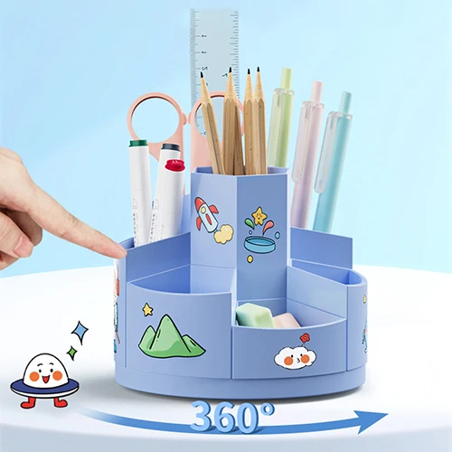 [Korea same-day delivery] KDNC pencil holder for multiple-use box rotation capacity 7-speed