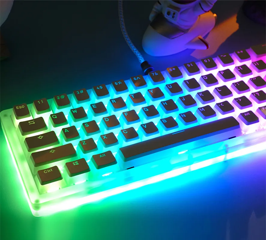 OEM Profile PBT Keycaps 108 Keys Pudding Keycap For Cherry MX Switch Mechanical Keyboard kit RGB Gamer backlit Keyboards Switch