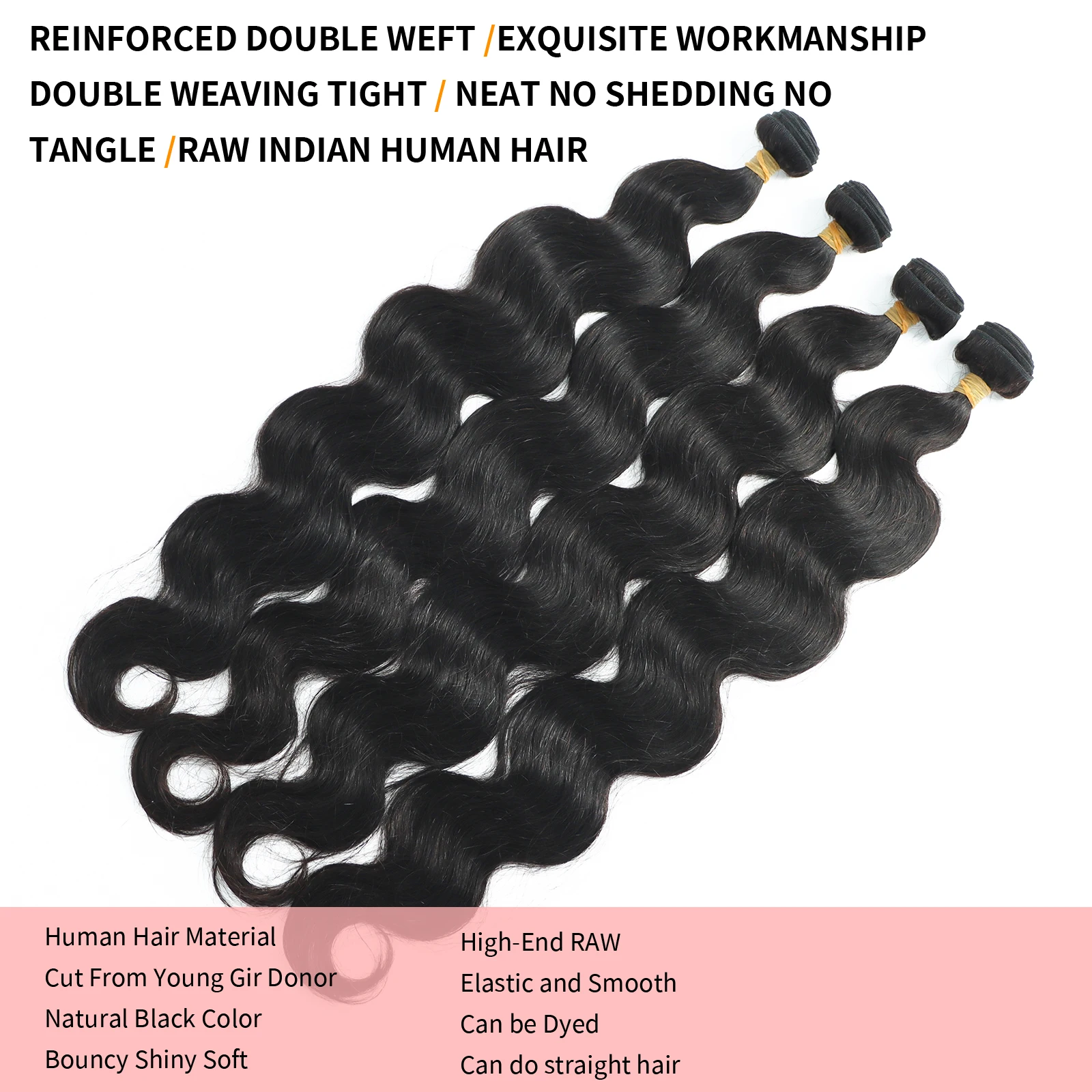 16A Body Wave Human Hair Bundles 36 40 Inch Brazilian Remy Extensions Human Hair Unprocessed Virgin Weave Bundles For Women image 3