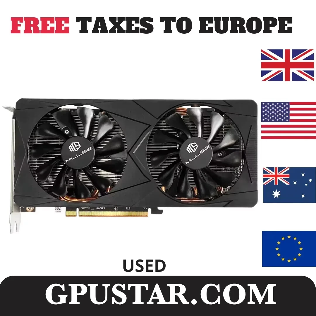 

USED AMD RX 5700 XT 8GB Graphics Card GDDR6 256Bit PCI-E 4.0×16 6+8Pin Radeon GPU Rx 5700XT Gaming Video Card Placa De Video