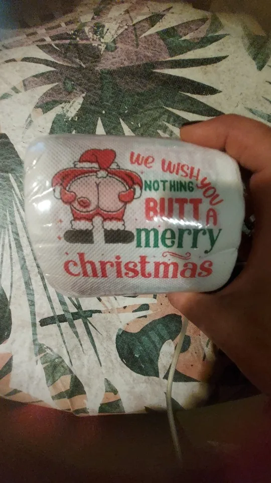 1/5pcs Happy 2026 New Year Christmas Toilet Roll Paper Xmas Tissue Roll Kitchen Home Decoration Holiday Party Supplies photo review