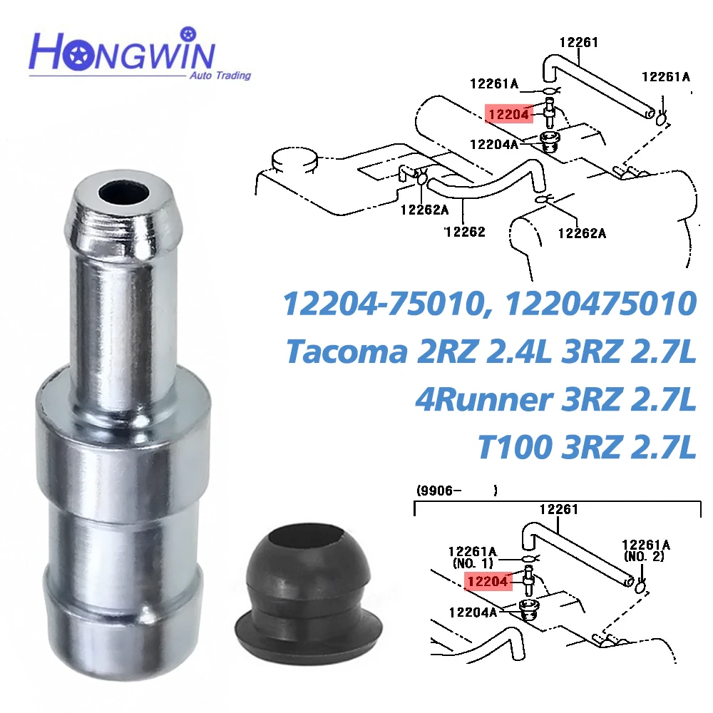 

1/5/10 шт., клапан PCV для Toyota 4runner 1996-00 T100 1994-98 Tacoma 95-00 2RZ 2.4L 3RZ 2.7L 90480-18001 12204-75010 12204 35040