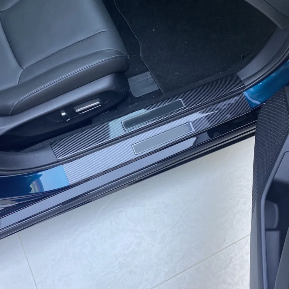 Car Welcome Pedal for Honda Accord 10th Gen CV 2018~2022 Door Sill Scuff Threshold Guard Plate Anti-scratch Sticker Accessories