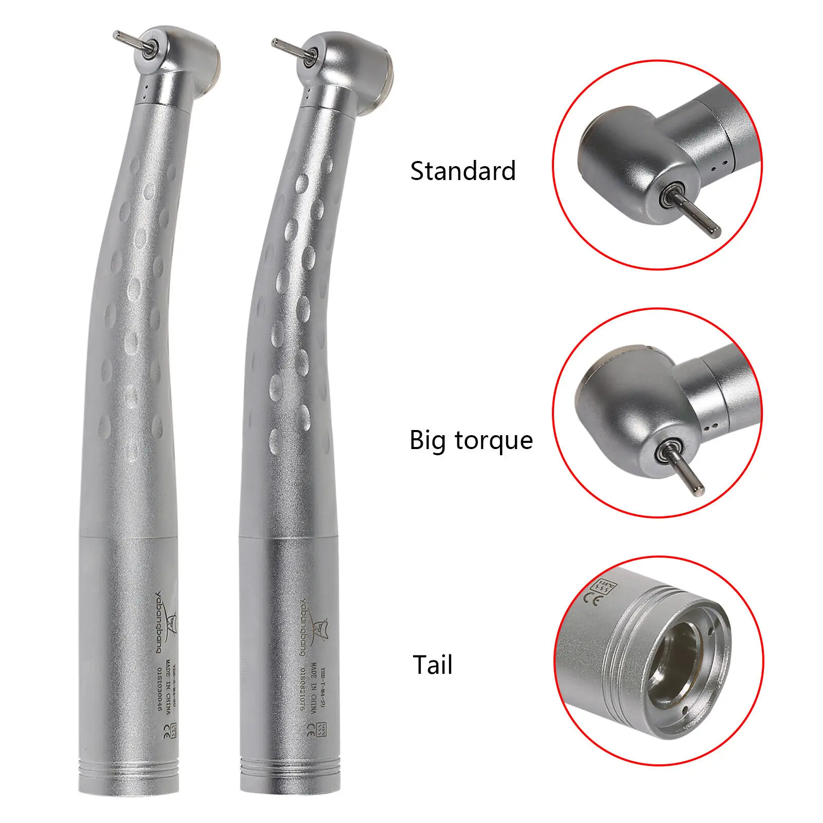 Dental High Speed Handpiece Standard/Large Head Air Turbine Quick Coupler fit NSK Midwest 4Hole