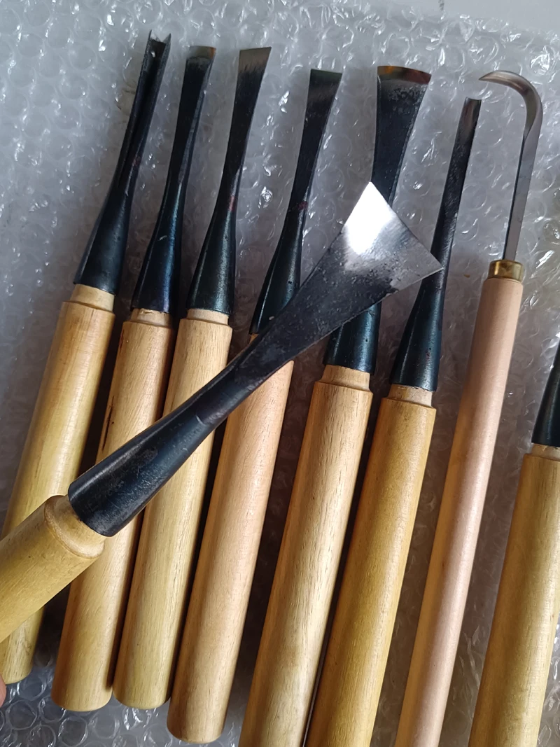 Carving Knife Handmade Woodworking Carving Tools Wood Carving Root Carving Tool Blank Knife Set