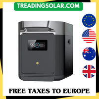 EcoFlow-Centrale électrique portable DELTA 2, Générateur solaire, Prises AC, Prise CN, Montres domestiques, Batterie VEFEPO4, 10