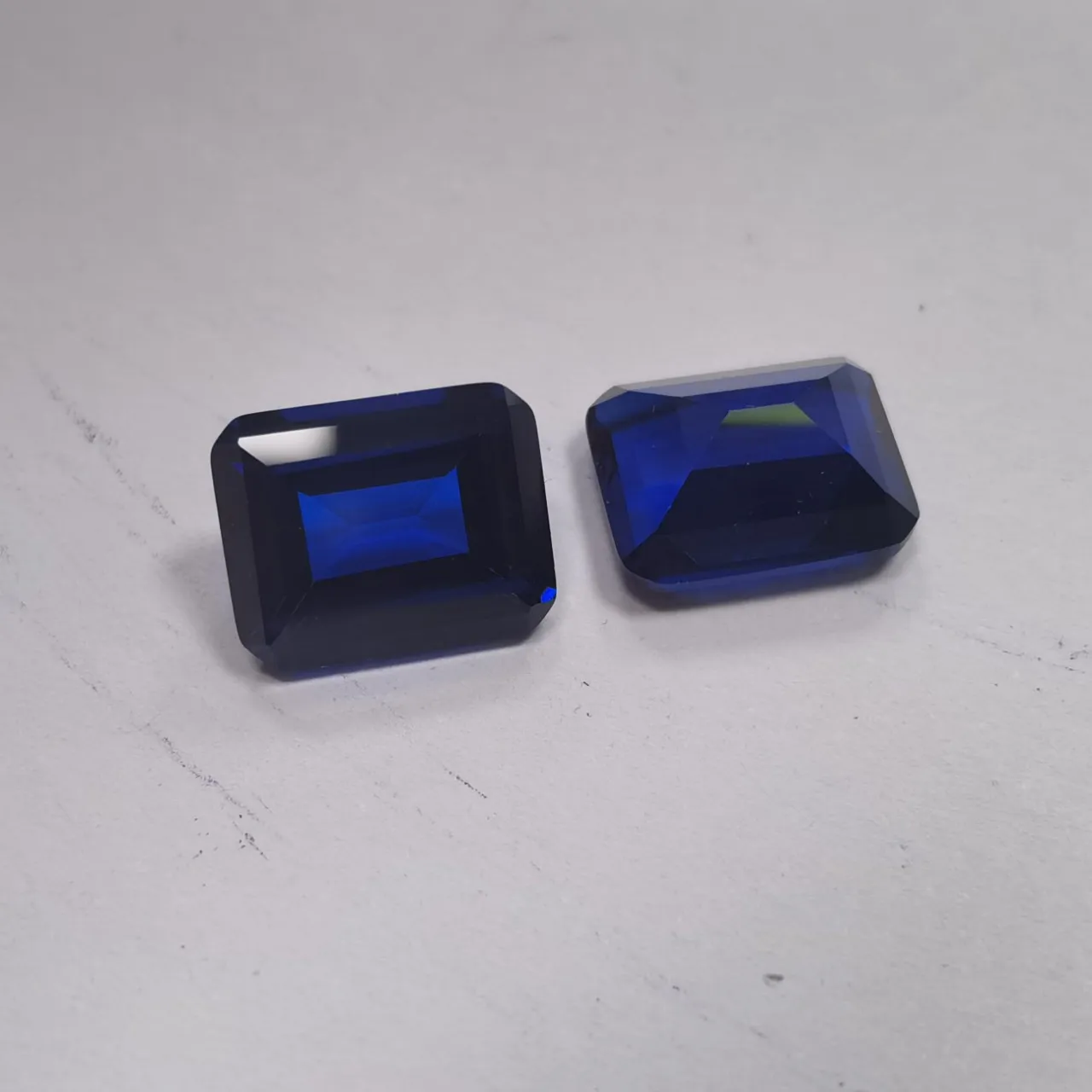 Natural Sapphire Emerald Cut Large Size 15×20mm 25ct VVS Loose Gemstones for Jewelry Making Exquisite Gems