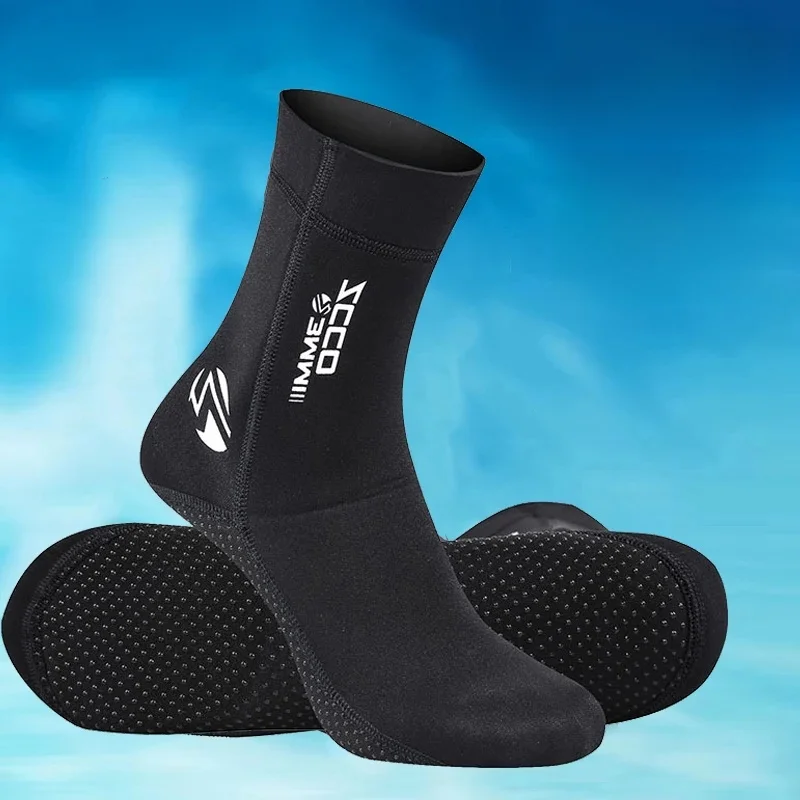Chaussettes de plongée antidérapantes en néoprène 3mm, chaussures de combinaison chaudes de plage, bottes de surf, chaussettes d'eau, chaussettes de plongée chaudes résistantes au sable