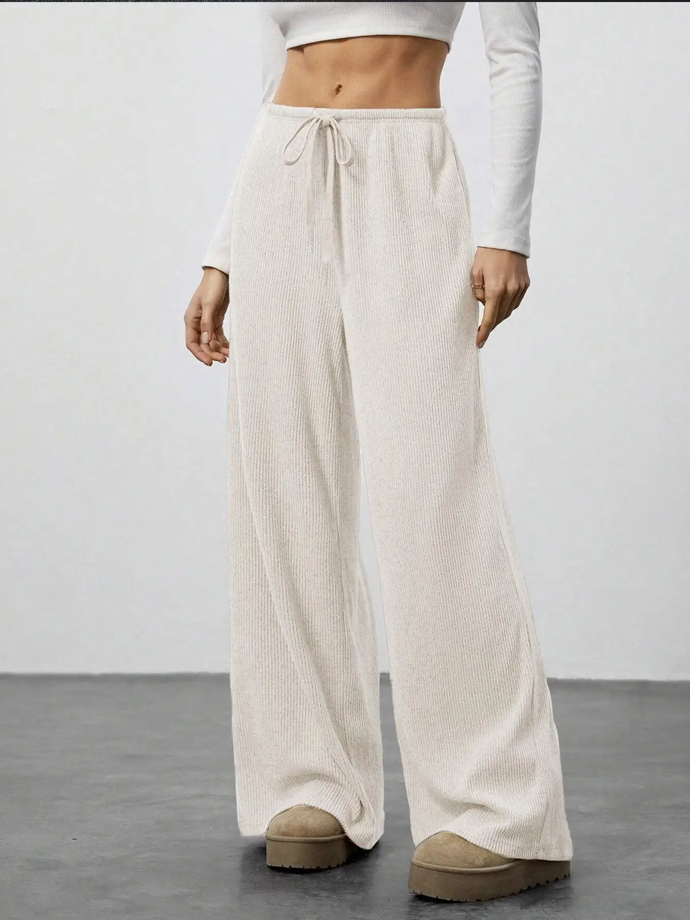 High Waist Comfortable Wide Leg Casual Jogging Pants, Versatile Athletic Trousers for Relaxed Fit, Ideal for Everyday Wear