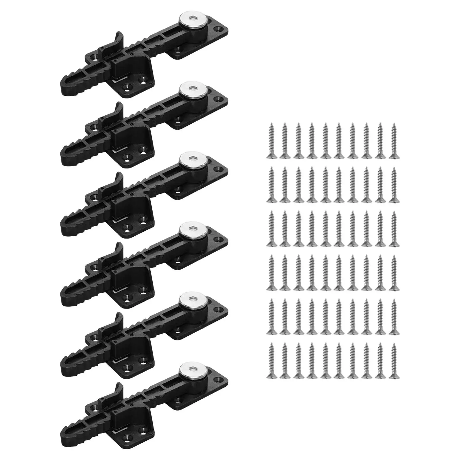 6x Sectional Couch Connector Parts Heavy Duty Bedroom Tool Versatile with 60 Screws Invisible Easy Installation Couch Brackets image 3
