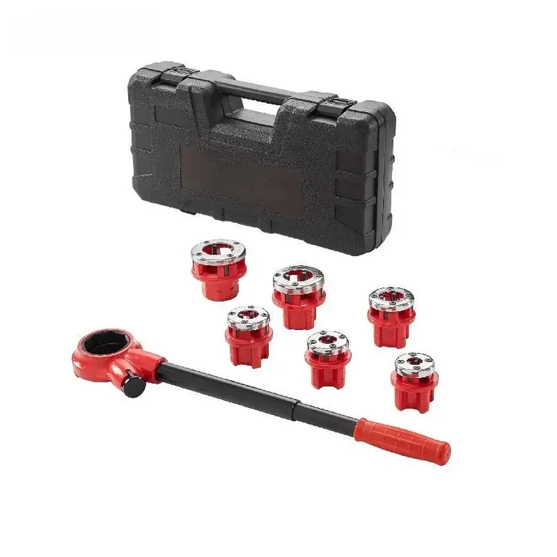 VEVOR 6-tlg. Set Gewindeschneidkluppe Rohrgewindeschneidsatz Kluppe Gewindeschneider 1/4 Zoll NPT –
