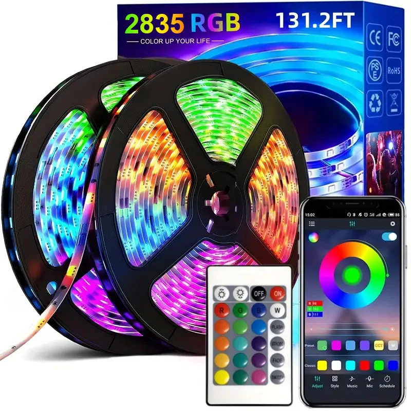 USB 1-20M Led Strip Lights RGB 2835 Bluetooth Wifi APP Control Luces Led Strip Lighting Music Sync For Party PC TV Living Room