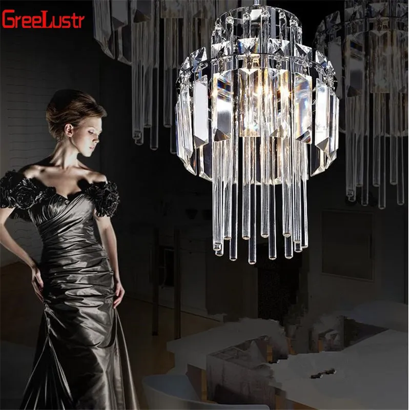 Crystal Pendant Light Lustre Indoor Decora Led Chandelier Living Room Bedroom Hanging Lamp Nordic Suspension Lighting Luminaires