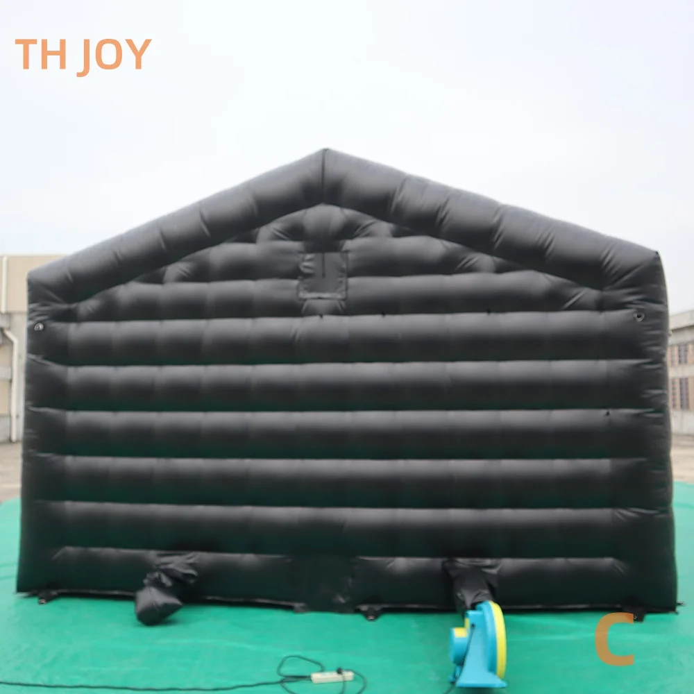 Por navio à porta, boate inflável comercial de PVC, barraca de discoteca inflável ao ar livre personalizada de 7x5m para festa