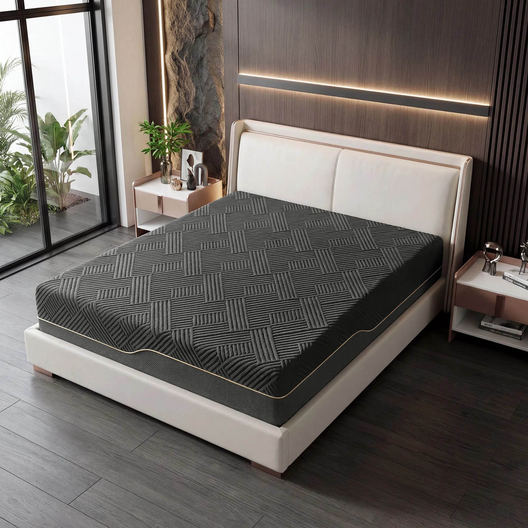14/12 Inch Extra Firm Queen /King Size Memory Foam Mattress for Back Pain Relief, Bed in a Box, CertiPUR-US Certified