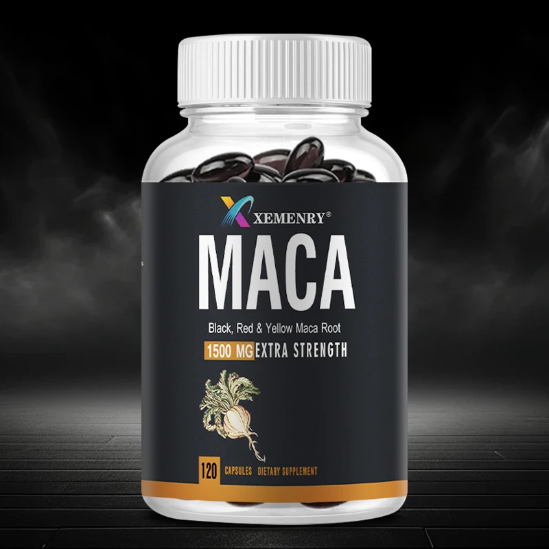 Maca Extract -  Enhanced Potency Energy Booster, Anti-Fatigue Supplement - 120 Capsules