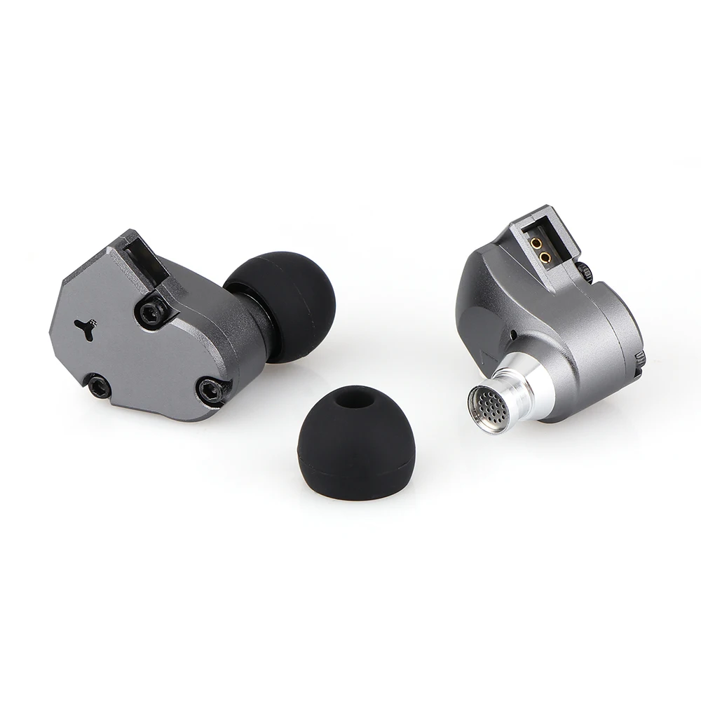 Imagem -05 - Iem in Ear Music Headphones Diafragma Lcp Dynamic dd Driver dj Fone de Ouvido Bass 10 mm 078 mm 2pin Cnc Metal Tinhifi-c2