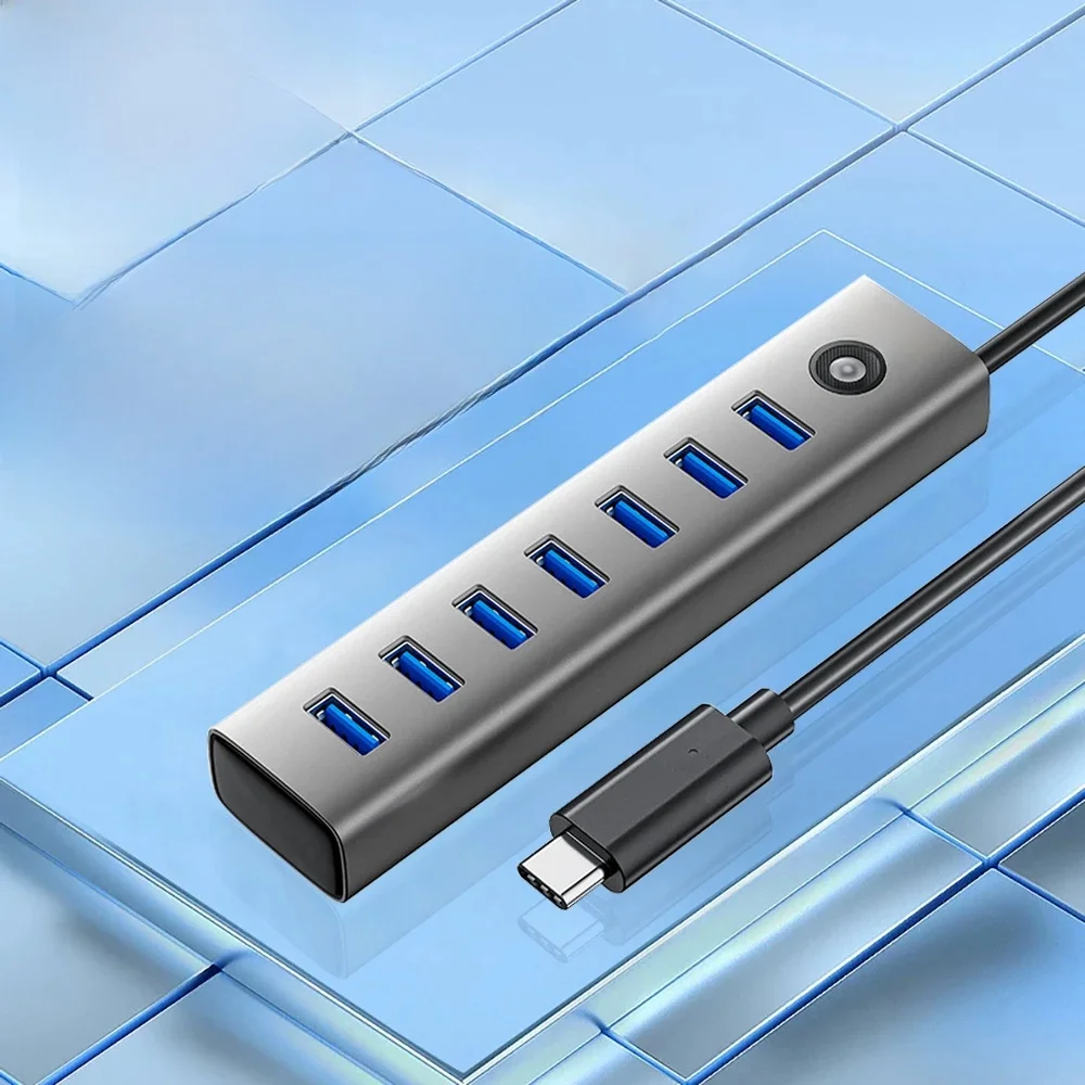 ORICO HUB USB 4/7 Portowy Rozdzielacz USB 3.0 HUB Szybka Transmisja Danych Typu C HUB Rozszerzenie dla Laptopa Akcesoria Komputerowe do Laptopa — zdjęcie produktu 7