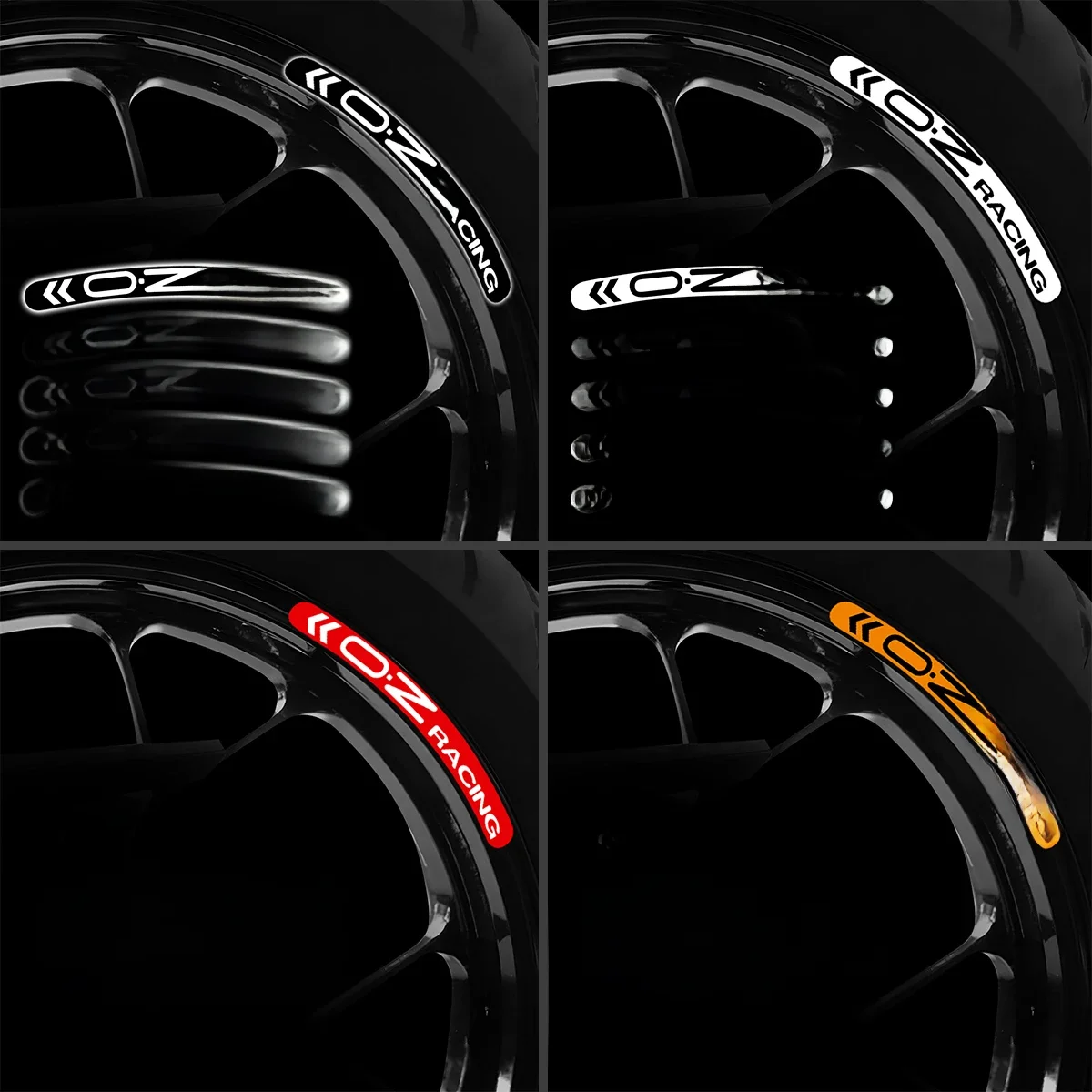 AliExpress NONE For OZ Racing Motorbike Bike Rim Reflective Waterproof Stickers Motorcycle Wheel Hub Stripe Tape Decal Accessories