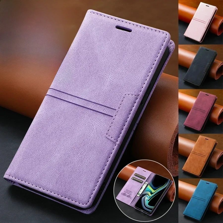 Portfel Wysokiej Jakości, Przyjazny dla Skóry, Skórzany Futerał z Klapką Magnetyczną i Przegródkami na Karty dla Xiaomi Redmi Note 15 Pro+ 14 14S 13 12 12S 11S 10 9 Pro — zdjęcie produktu 7