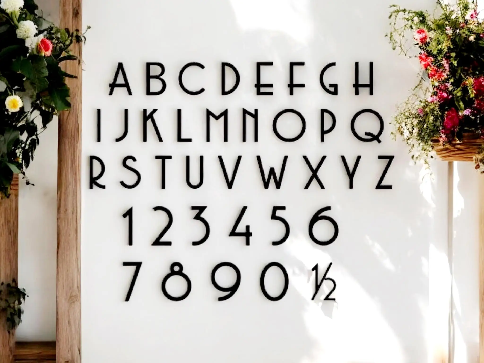 6 inch 8 inch 10 inch 12 inch Modern House mailbox Numbers Modern House Numbers Letters Address Numbers Acrylic House Sign