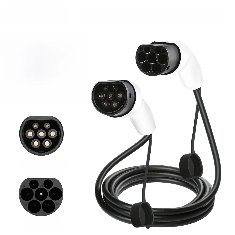 16A/32A 11kW Type naar Type2 EV Oplaadkabel IEC 62196-2 Oplader voor elektrische voertuigen PHEV Auto in openbaar station - afbeelding 2