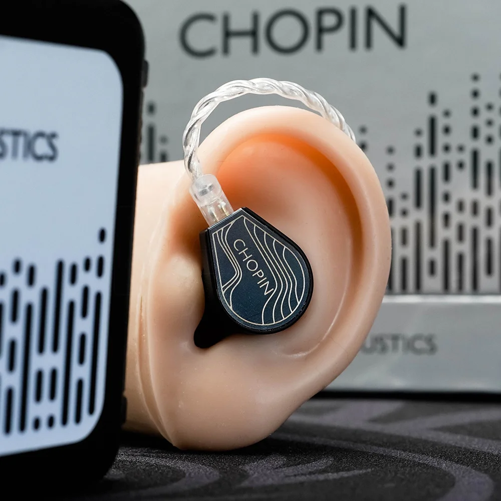 Écouteurs intra-auriculaires hybrides, Écouteurs intra-auriculaires, Écouteurs audiophiles HiFi, Écouteurs de musique, IEM hybrides, Binaire × Gizaudio Chopin, 1esse + 3BA, Nouveau, 2025