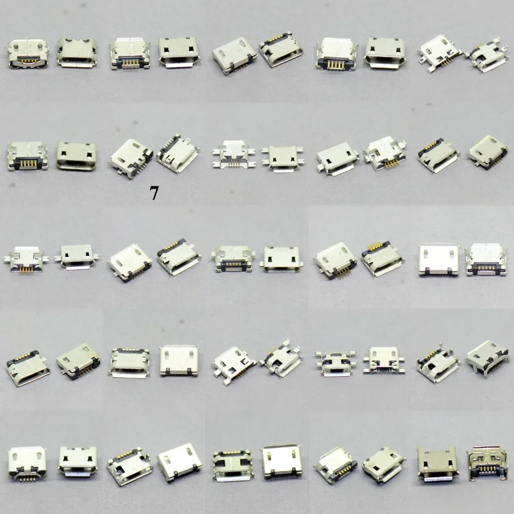 25 modeli złącza Micro Usb Jack Wspólne gniazdo ładowania dla Lenovo Huawei ZTE Xiaomi Samsung Moto itp. tablet mobilny GPS — zdjęcie 2