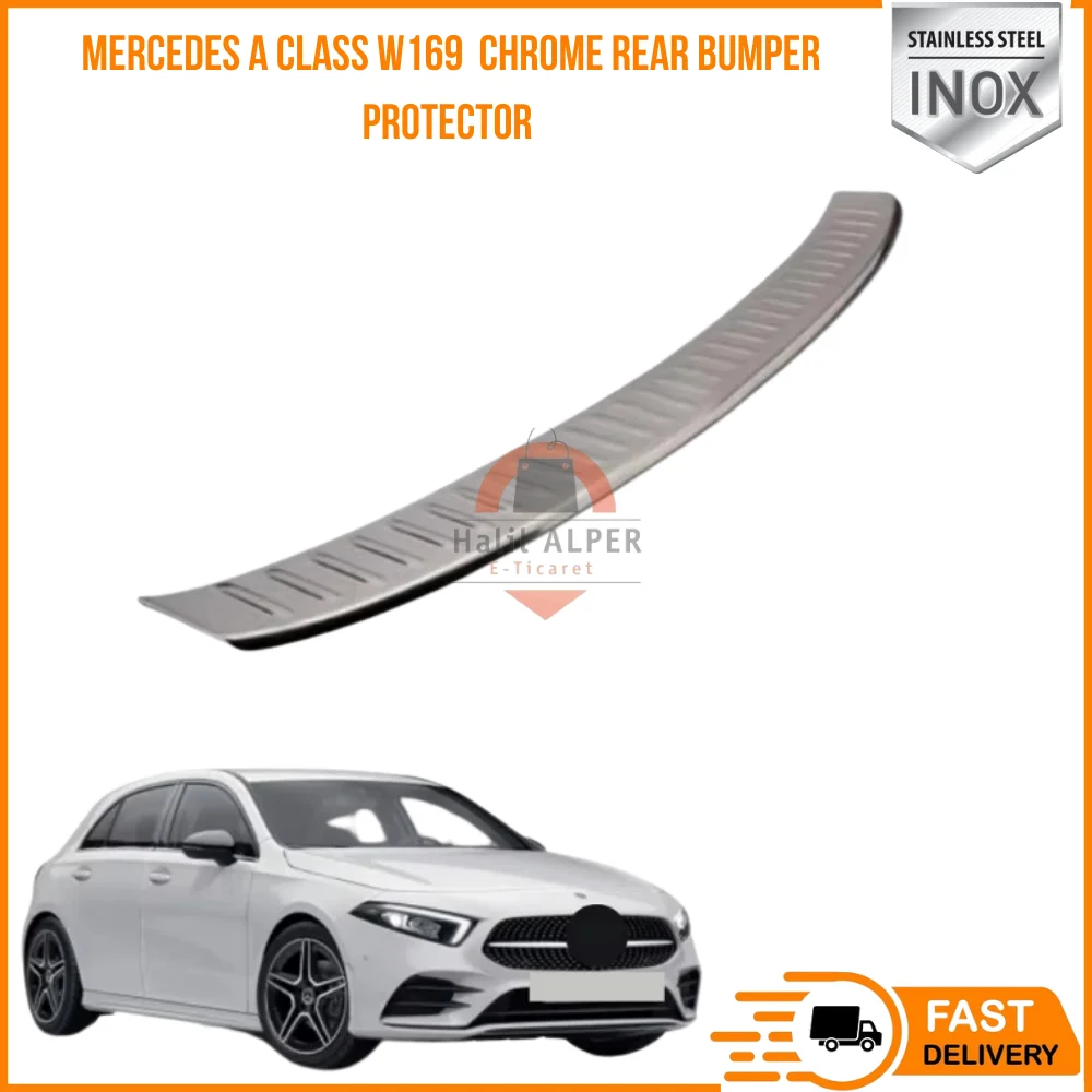 For Mercedes A Class W169 Chrome Rear Bumper Protector Scratch Guard Stainless Steel affordable car parts high quality