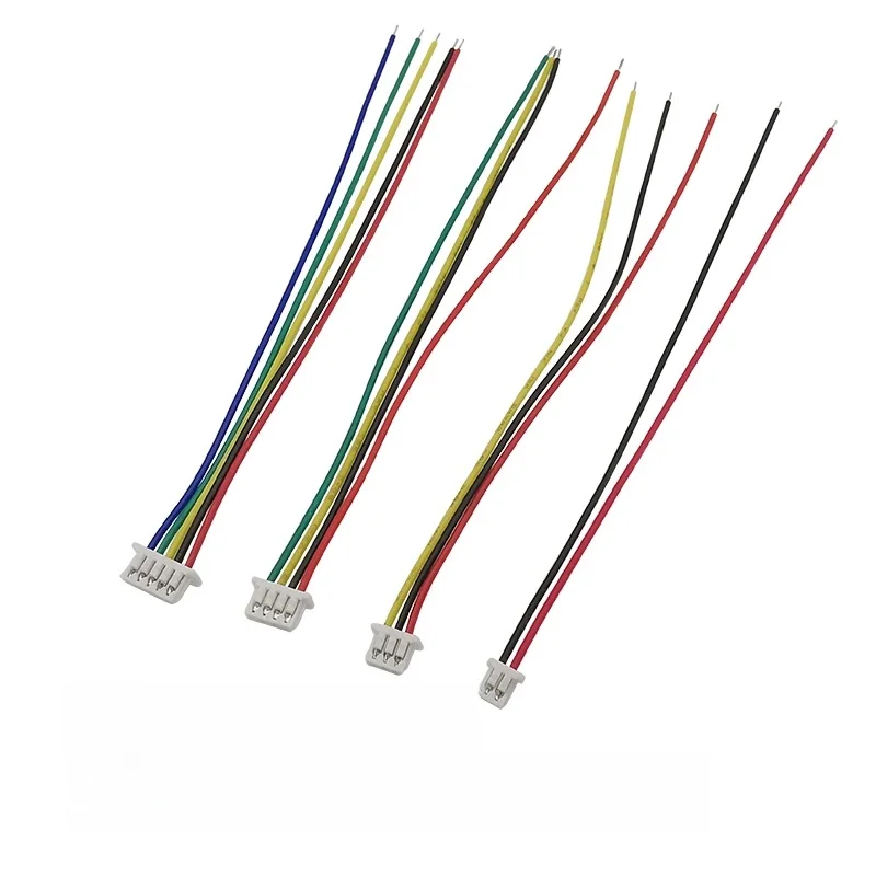 Mini JST 1.25mm Pitch 2/3/4/5/6/8 Pin Złącze żeńskie Wtyczka jednostronna Złącza JST 1.25 z przewodem 28AWG 10/15/20/30CM — zdjęcie 2