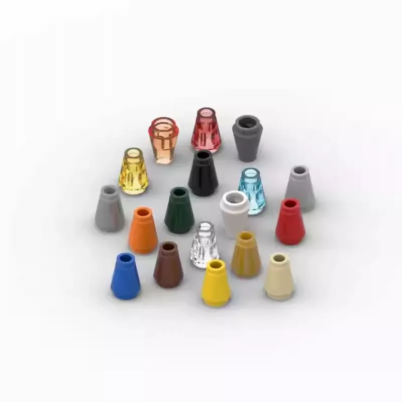 20 pièces MOC 59900 cône 1x1 brique à rainure supérieure capture de changement de haute technologie pour blocs de construction pièces bricolage pièces de technologie éducative jouets