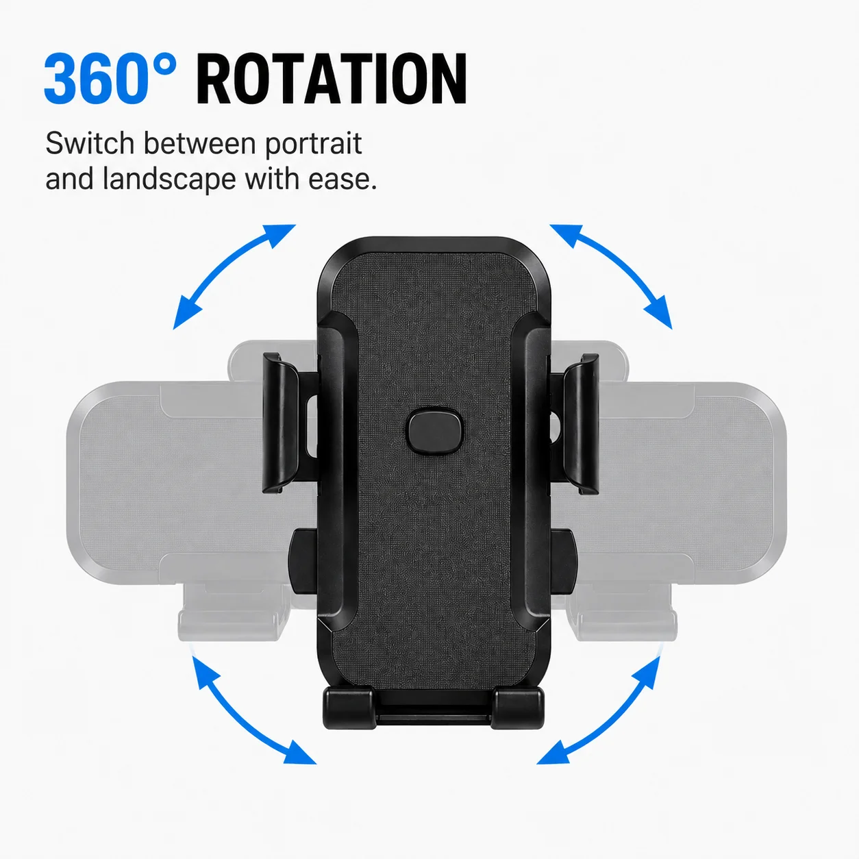 Anti-Shake Bike Phone Holder 360° Rotatable Motorcycle Handlebar Phone Mount Universal Bicycle Smartphone Stand for Cycling