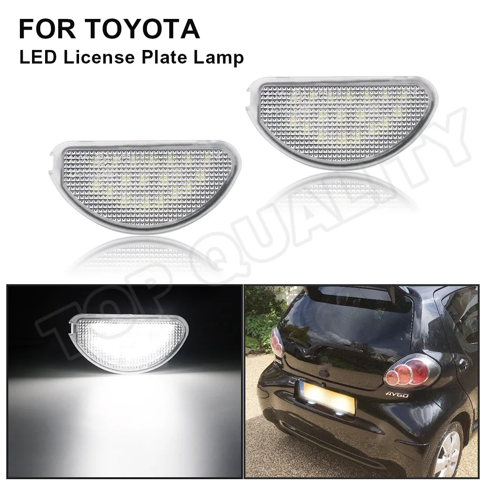 

For Toyota Aygo MK1 2005 2006 2007 2008 2009 2010 2011 2012 2013 2014 18 SMD LED Car Auto Licence Number Plate Light Lamp White