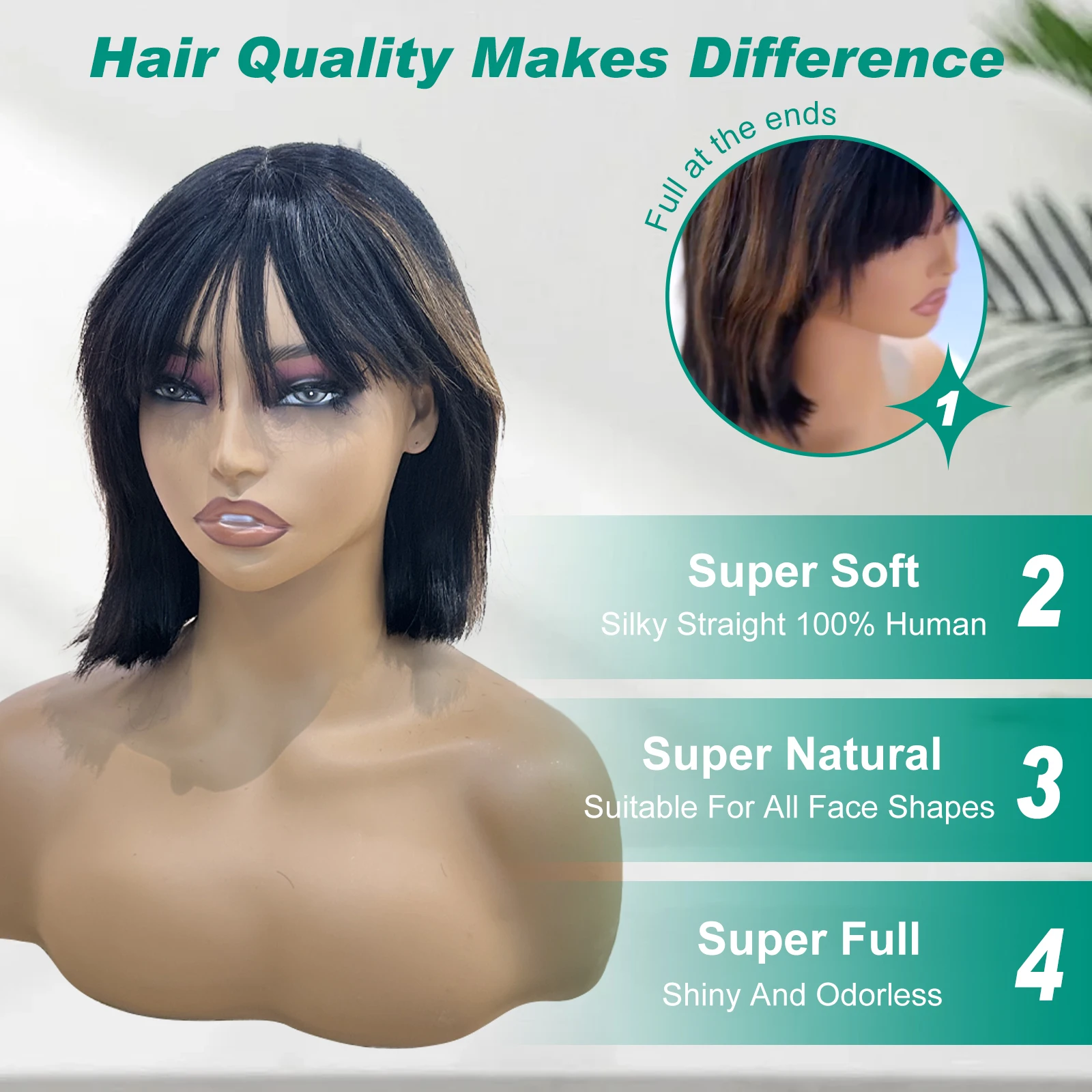 250Density 1/30 본 스트레이트 하이라이트 BOB 가발 2x1 HD 레이스 프론탈 스트레이트 가발 12인치 레미 브라운 옴브레 컬러 인모 가발