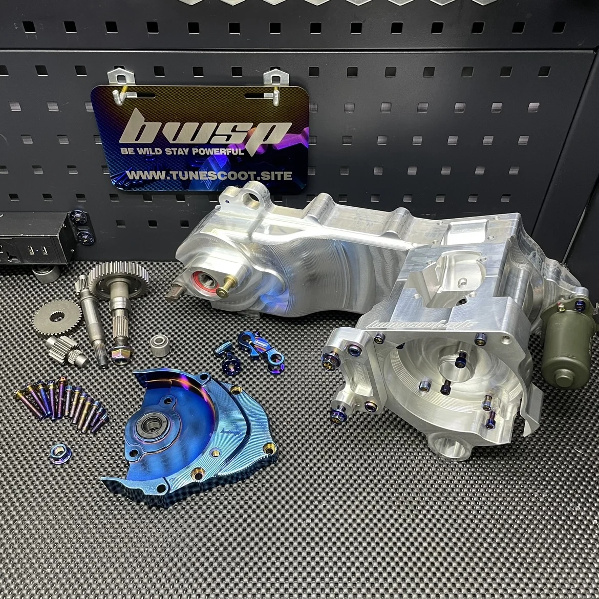 Dio cnc 132cc Billet Engine Case \