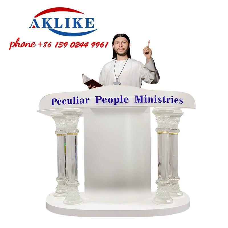 Church Pulpit Clear Acrylic Crystal Lectern Modern Rostrum Reading Furniture Portable Podium Meeting Room Lectern Free Shipping