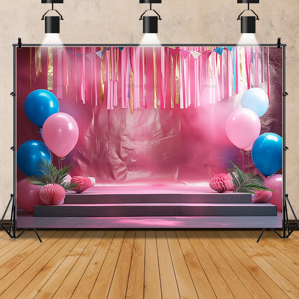 Stage Balloon Theme Wedding Photo Shooting Baby ShowerBackground Birthday Party Decor Photographic Background Custom for Special