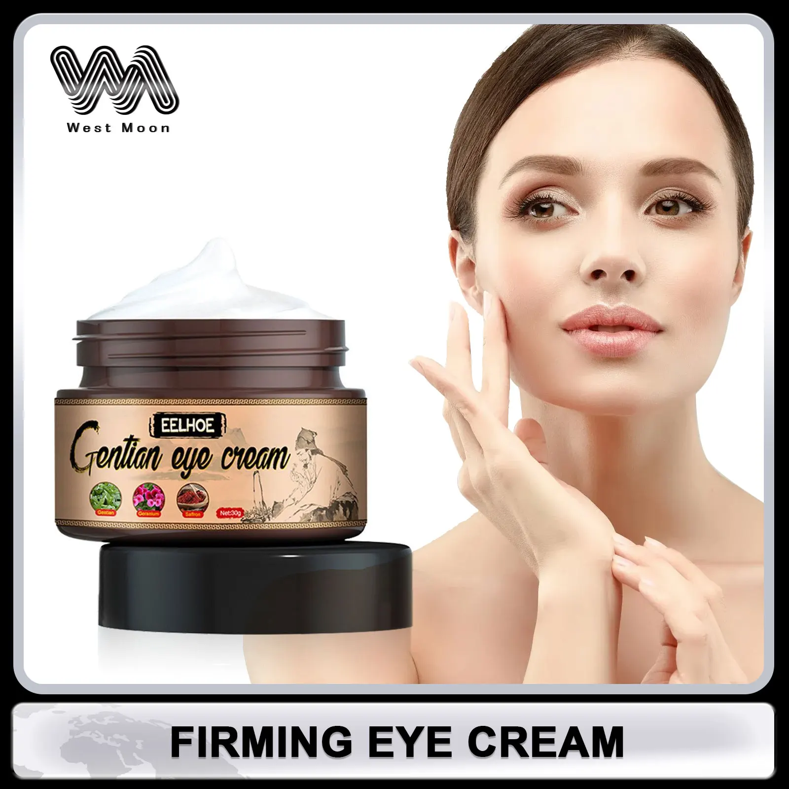 

Anti Dark Circle Eye Cream Anti Puffiness Firming Skin Lighten Massage Essence Skin Care Instant Eye Bag Removal Cream New 2024