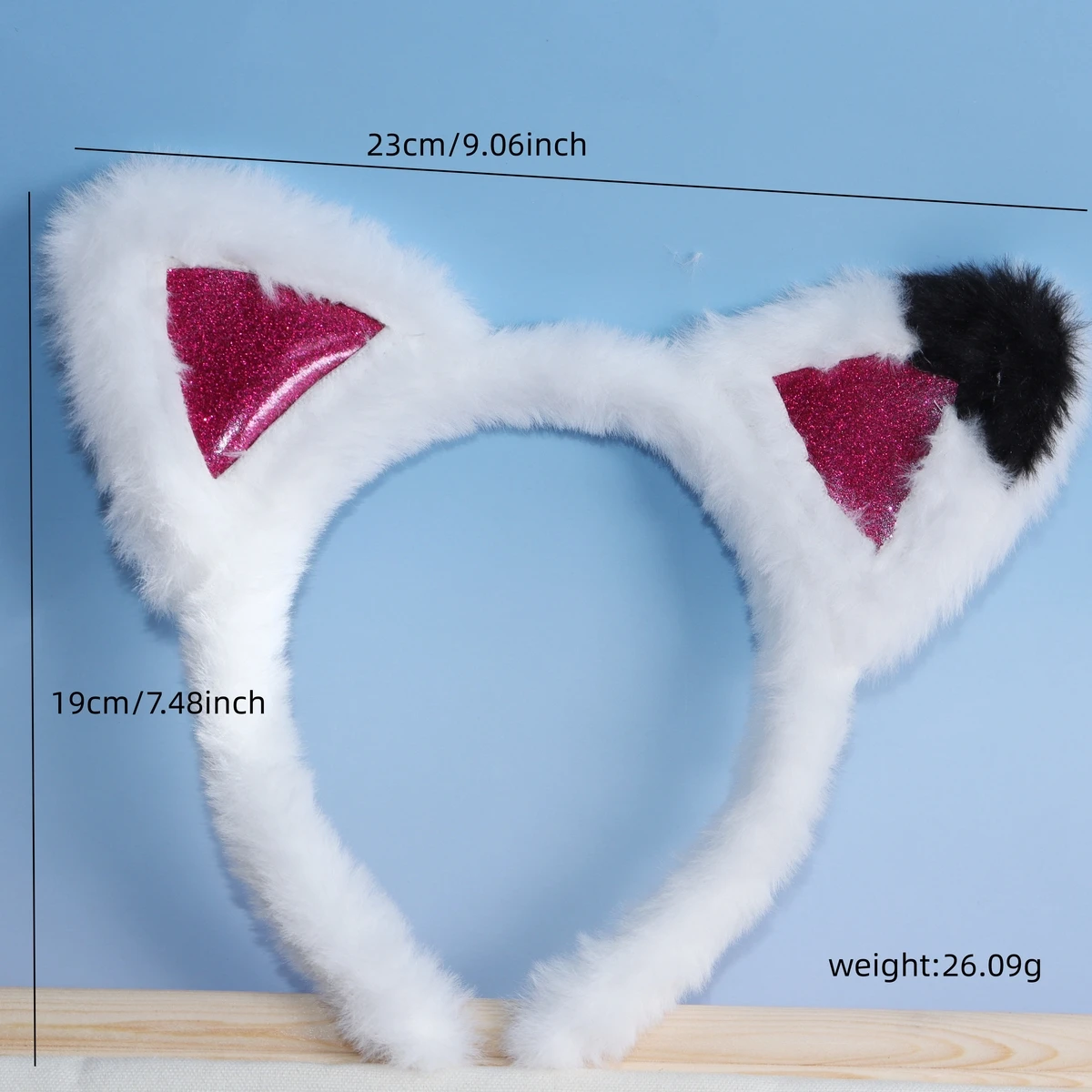 غابي دمية عقال جميل هريرة آذان القط أفخم الشعر هوب تأثيري أنيمي شخصية هيرباند فتاة هالوين هدية الكريسماس #3