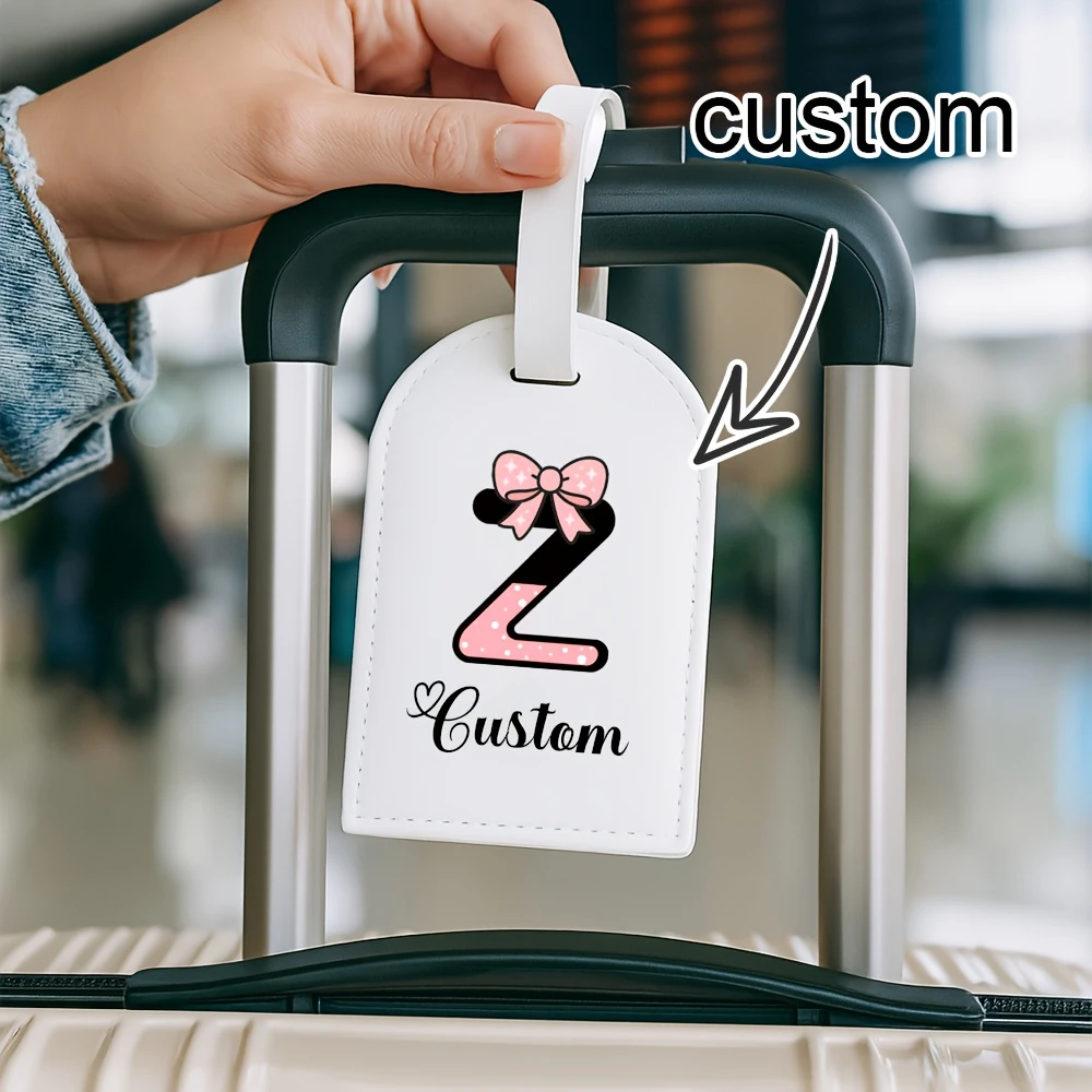 Étiquettes de bagages personnalisées avec lettres et noms – Accessoires de voyage de haute qualité, idéales pour les étiquettes de valises et les étiquettes de bagages