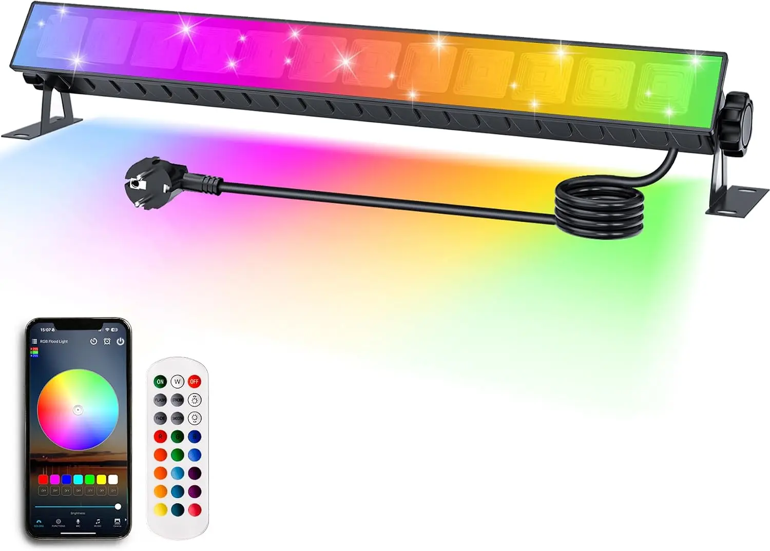 reflector-led-rgb-de-30w-para-exteriores-con-rotacion-de-360°-°-lampara-de-pared-led-con-control-remoto-por-bluetooth-resistente-al-agua-ip66