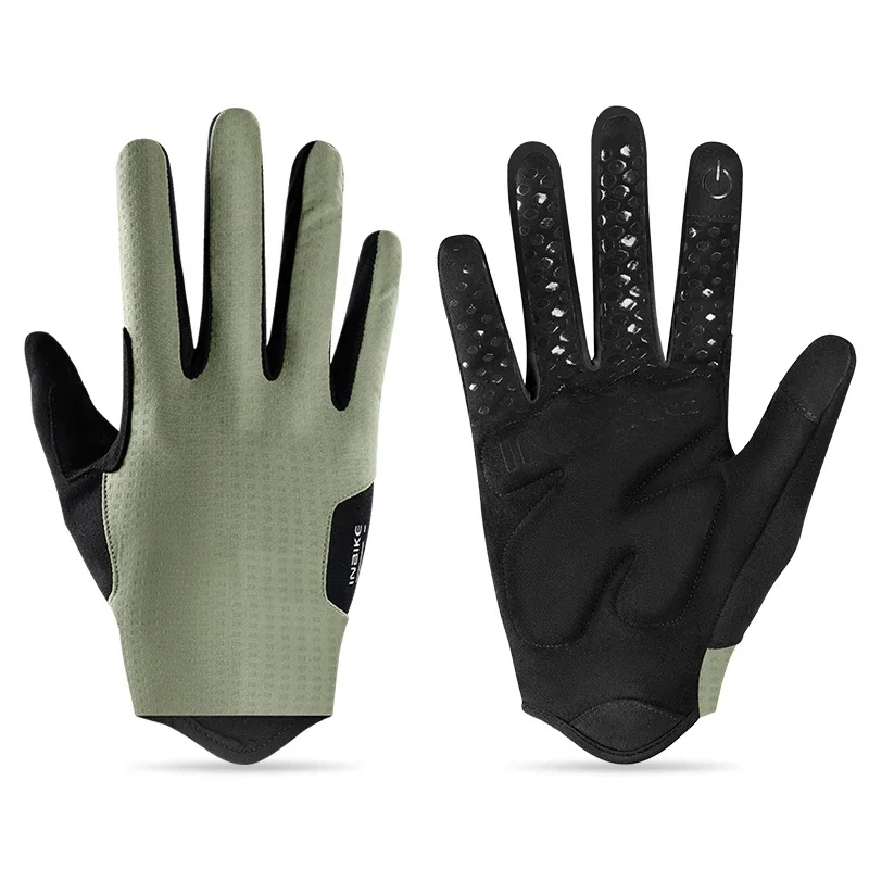 AliExpress INBIKE Cycling Gloves Spring Autumn Unisex Full Finger Shock Absorption Non-slip Long Finger Road Bike Gloves MTB Accessories