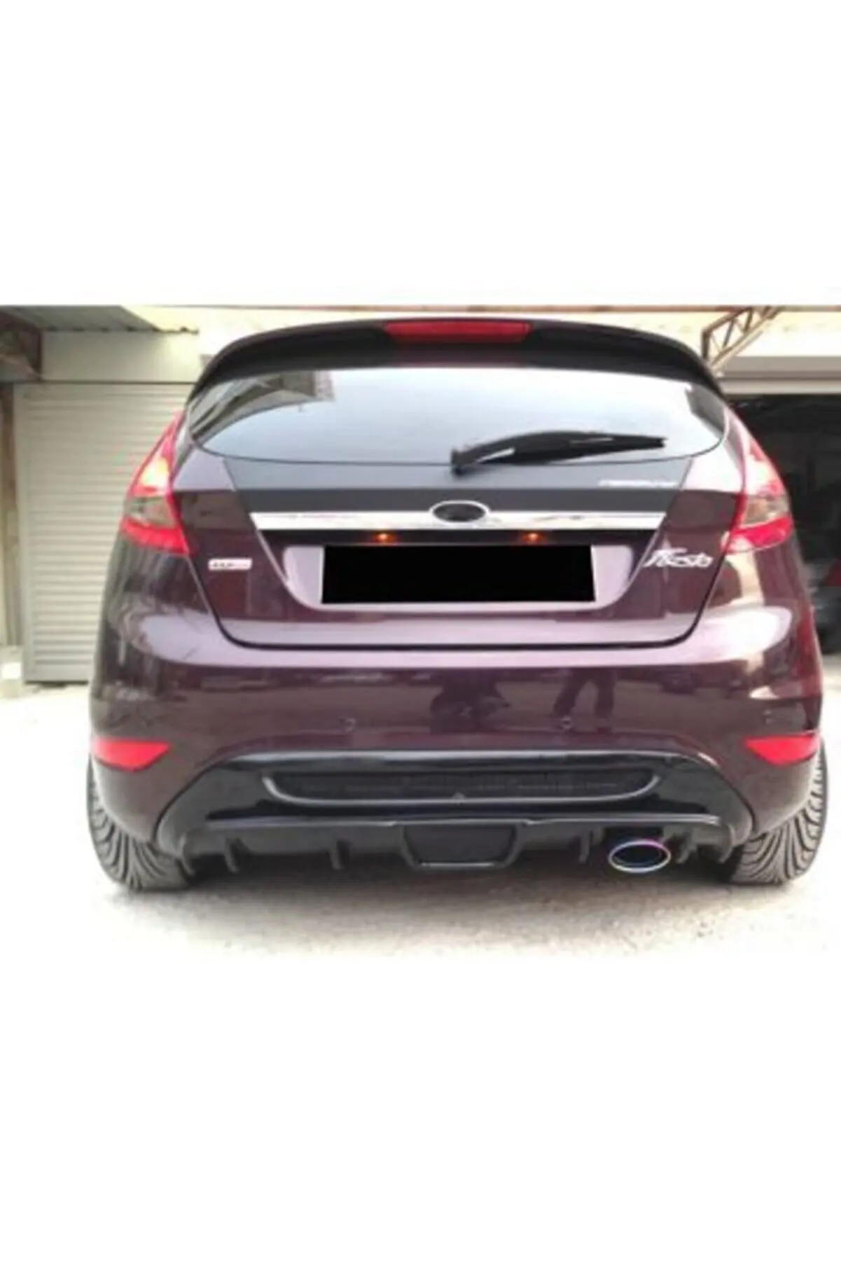 For Ford Fiesta 2009 - 2016 Diffuser Rear Bumper Attachment(GRILLS NOT INCLUDED) - ABS Plastic Body Kit Spoier Wings Mirror