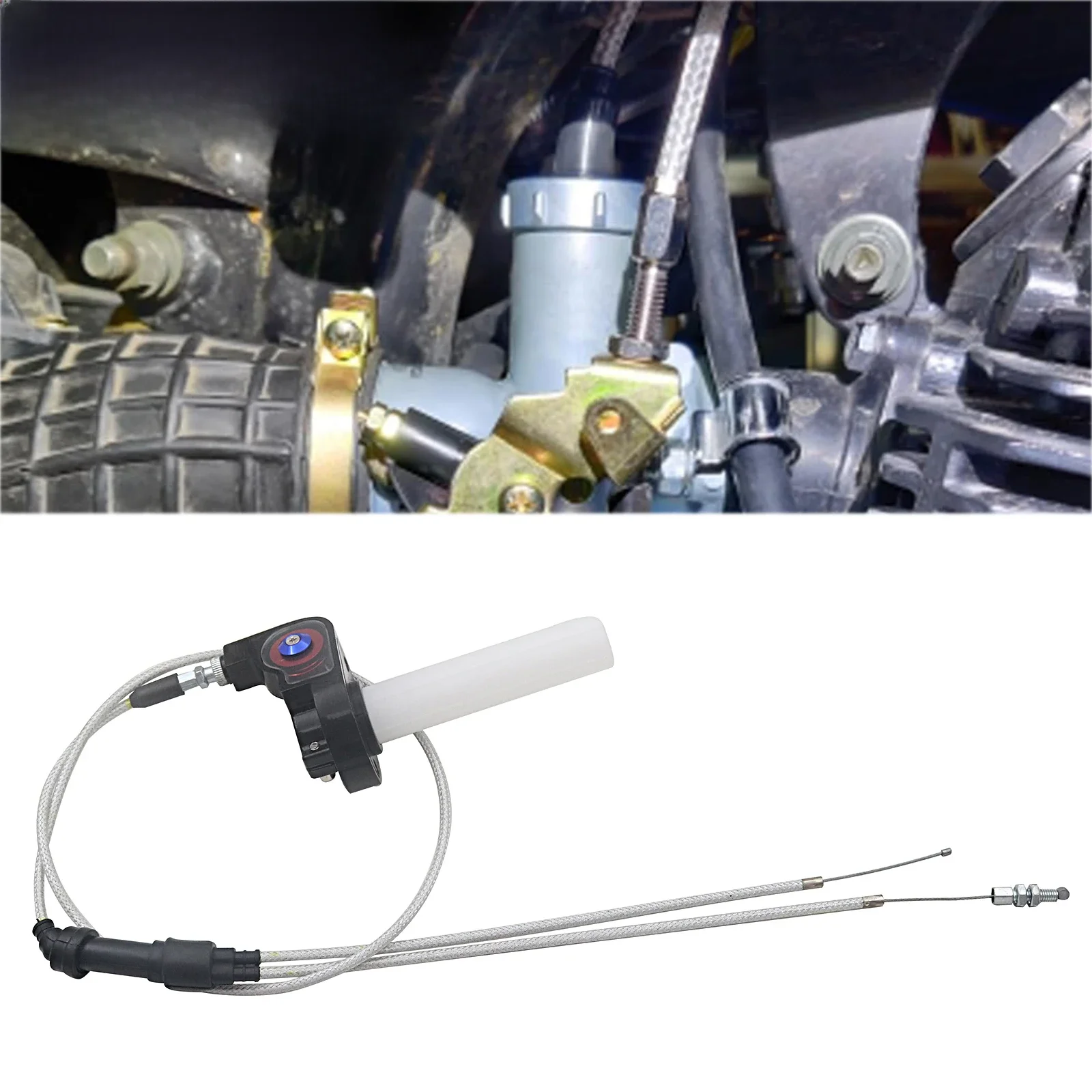 AliExpress Motorcycle Dual Throttle Cable Throttle Handle For KEIHIN PZ30 PZ30mm Carburetor Honda Yamaha Kawasaki Suzuki KTM ATV Dirt Bike