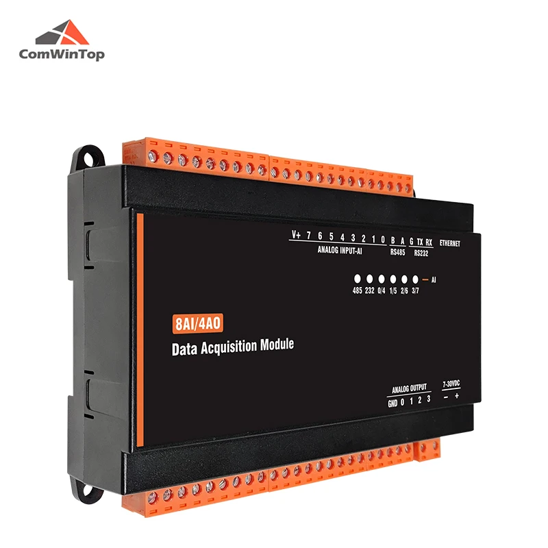 CWT-MB307A 8AI + 4Ao RS485 RS232イーサネットmodbus tcpモジュール