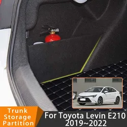 Auto Accessories For Toyota Levin E210 2019~2022 2020 2021 Car Organizer Trunk Side Partition Trunk Interior Storage Box Parts