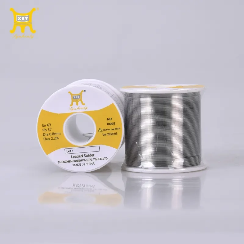 XHT Mild Rosin Core 183℃ Melting Point 0.5-0.8mm High Purity Environmental Solder Wire Welding Flux Iron