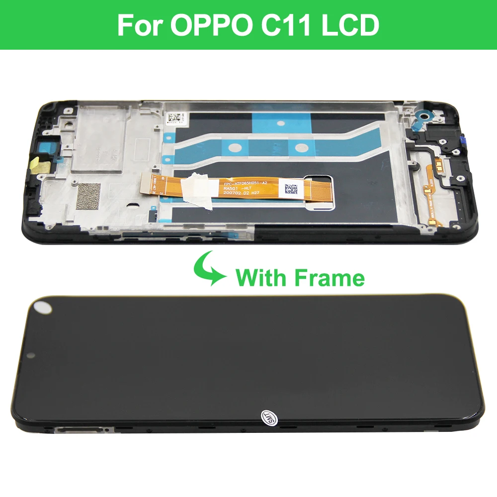 AAA Quality For OPPO Realme C11 2021 LCD RMX3231 Display Touch Screen Digitizer Assembly For Realme C11 2020 LCD Display RMX2185